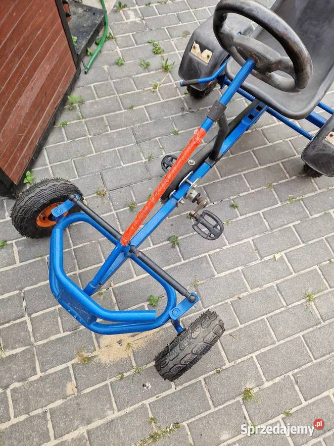 Gokard na pedały rower hamulec ręczny Niebieski Głogowa