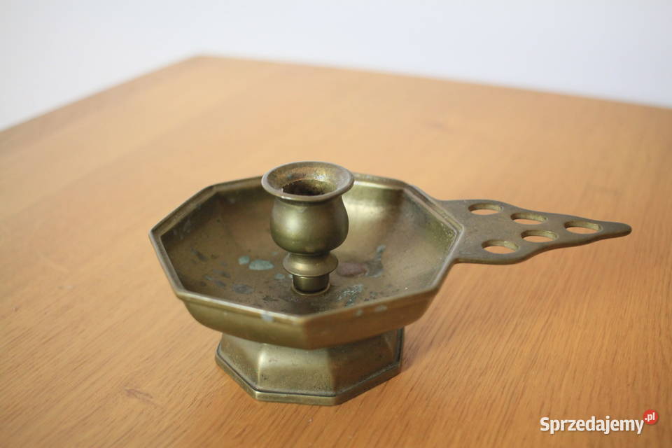 Świecznik podstawka mosiężna śląskie sprzedam