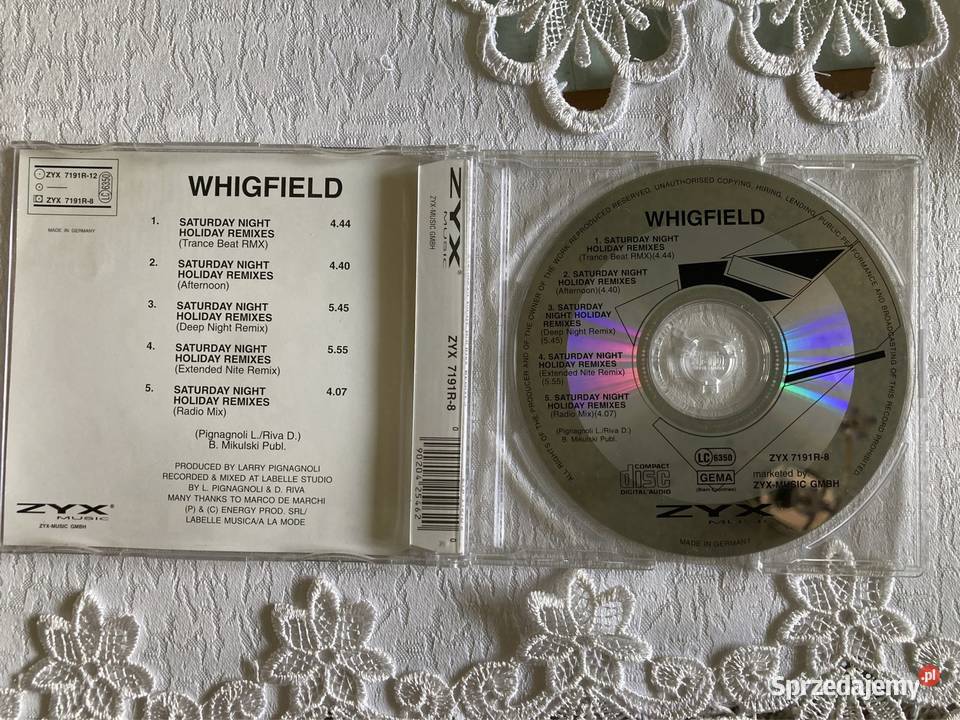Płyta CD Holiday Remixes Whigfield Saturday Czerwionka-Leszczyny