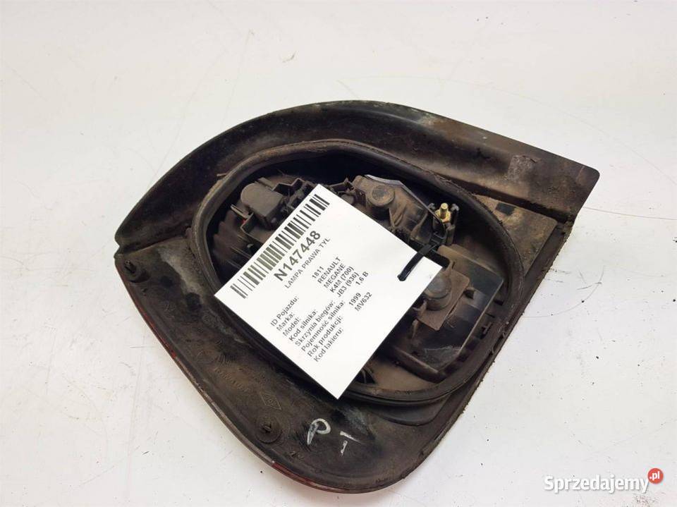 LAMPA PRAWA TYŁ RENAULT MEGANE kujawsko-pomorskie Lipno