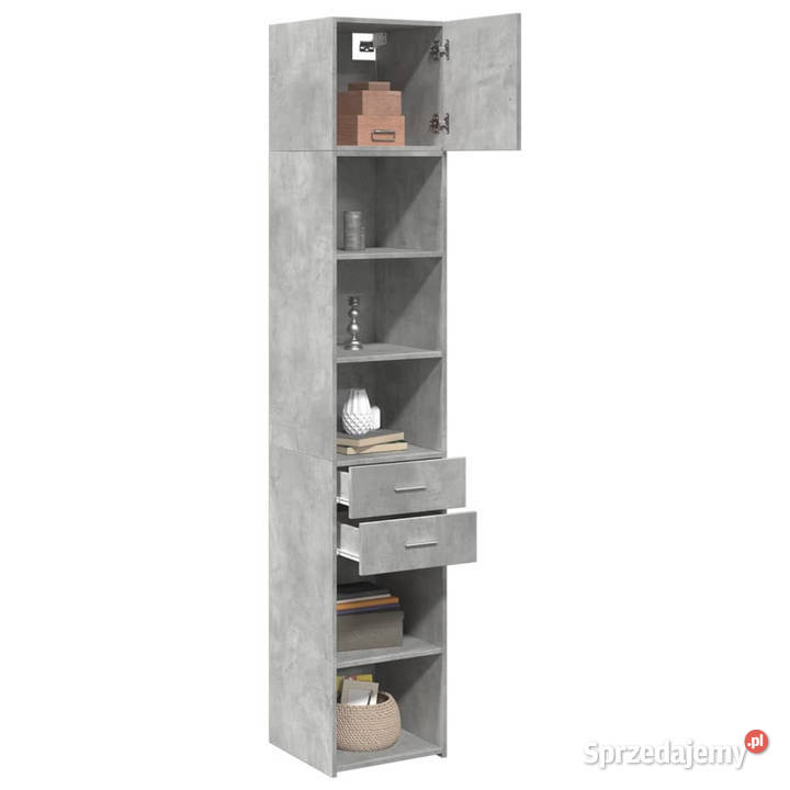 Wąska szafka szarość betonu 40x425x225 WM3281283 Warszawa sprzedam