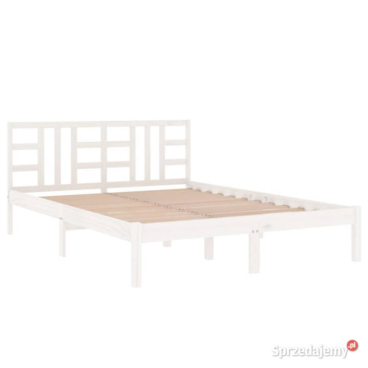 Rama łóżka biała lite drewno 200 x 200 WM3105426 Warszawa sprzedam