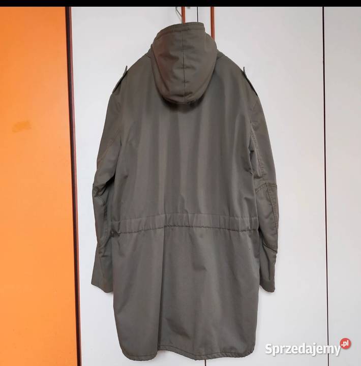 Parka wojskowy militarna z kapturem z podszewką podkarpackie Krosno