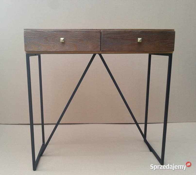 Konsola czarna loft dąb lity 35cm Radomsko sprzedam