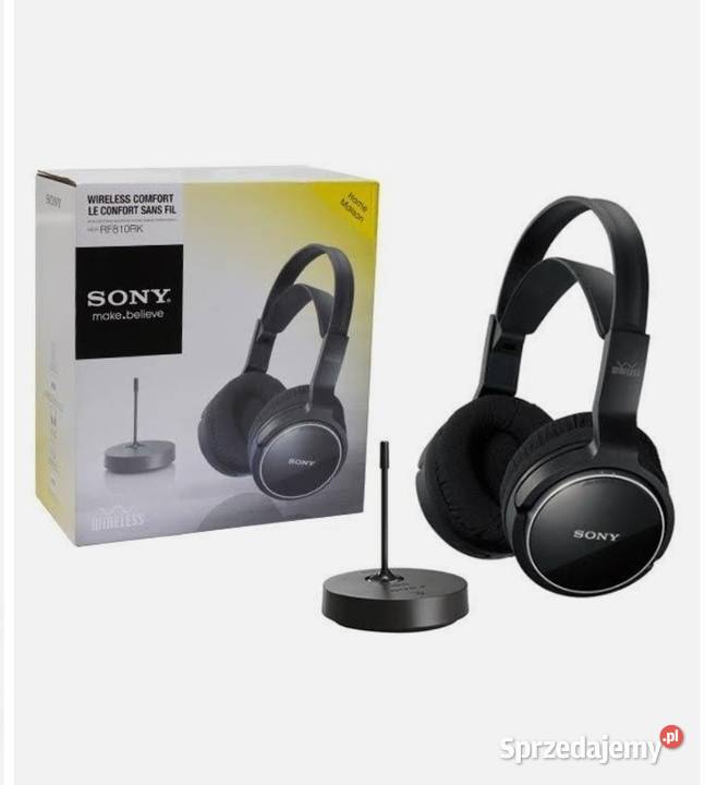 Sony MDR-RF810RK słuchawki (nowy akumulator-nauszniki)