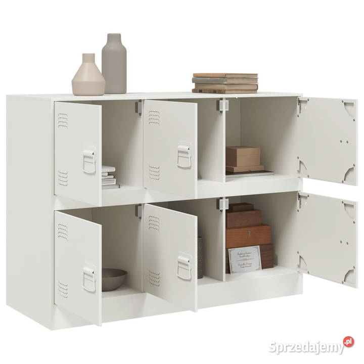 Szafka boczna biała 99x39x73 stal WM841798 Warszawa sprzedam