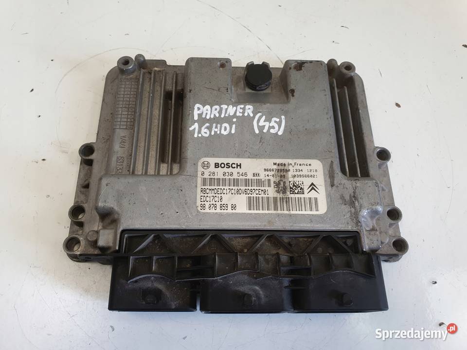 Peugeot Partner II 16 HDI STEROWNIK SILNIKA Rudka