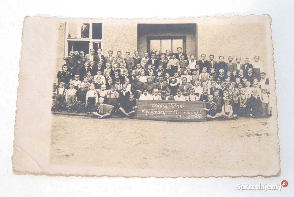 Stare zdjęcie fotografia kolonia letnia w