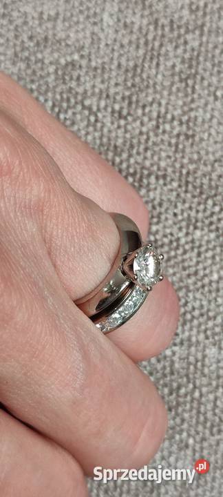 Pierścionek zaręczynowy bzłoto 750125ct GIA pomorskie Gdańsk