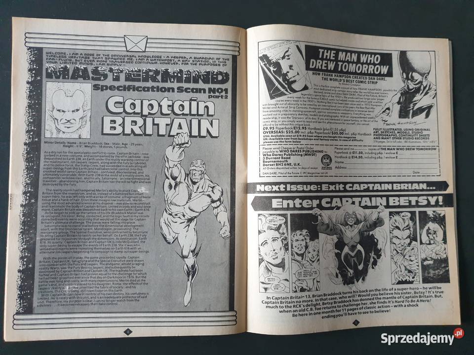 Captain Britain 12 komiks w języku angielskim pomorskie Gdynia