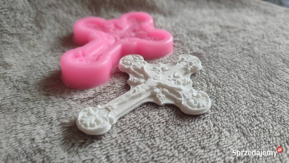 Forma foremka silikonowa krzyż z krzyżem Jezus Tarnowskie Góry