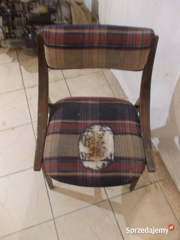 Stare krzesła drewniane Hałasa i skoczki PRL Bielsko-Biała