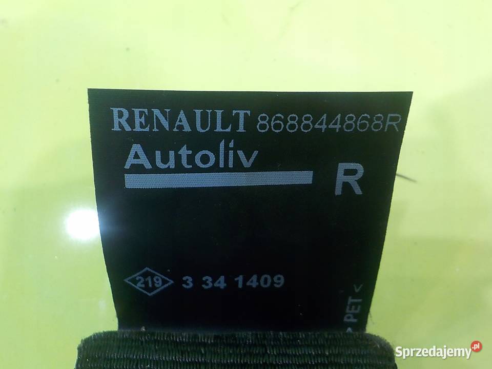 RENAULT CLIO IV HB 5D pas bezpieczenstwa prawy