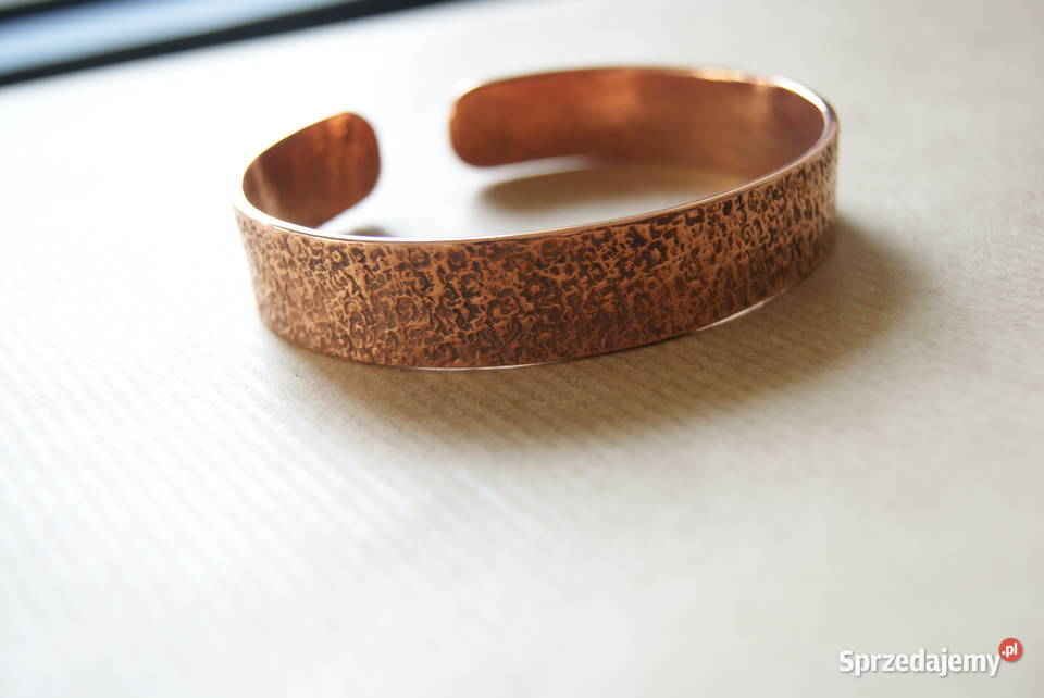 Bransoletka z miedzi rękodzieło artystyczne Łódź sprzedam