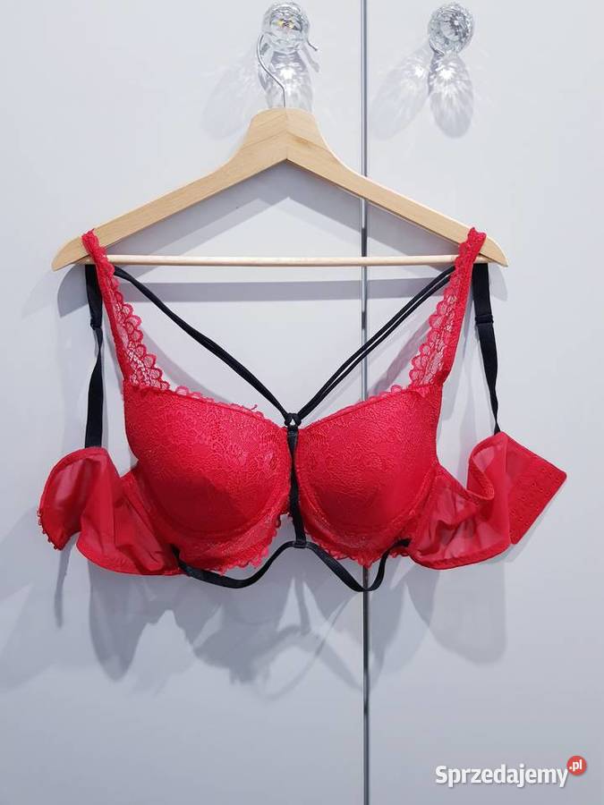 Biustonosz damski z ozdobnymi paseczkami 85cm Dąbrowa Górnicza