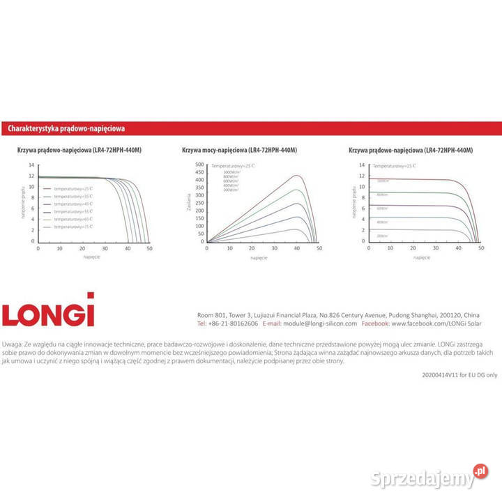 Paleta 30 Panel PV LONGi 450W LR472HPH Mono sprzedam