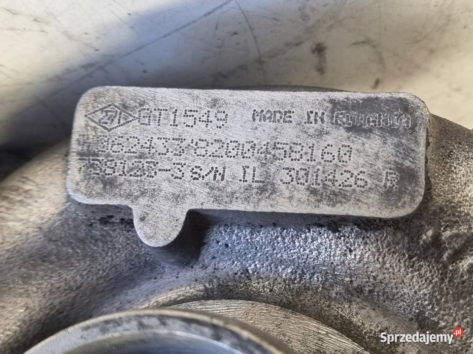 TURBOSPRĘŻARKA Renault Trafic II Vivaro 19 DCI Turbosprężarki lubelskie