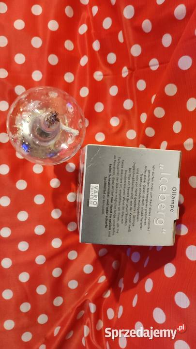 NOWA szklana lampa naftowej szkło Góra lodowa Krotoszyn