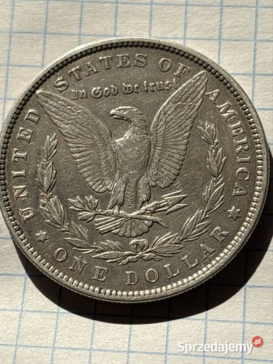 srebrna moneta Morgan Dollar z roku 1896 zachodniopomorskie Stargard