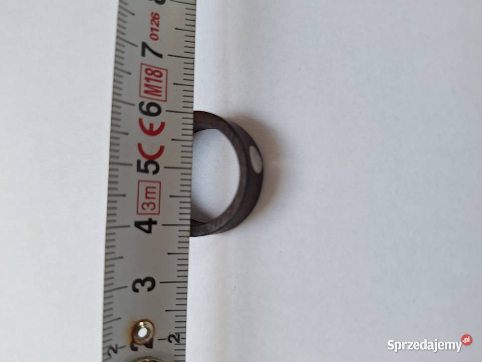 Drewniany pierścionek obrączka z oczkiem piękny Pierścionki Gdańsk