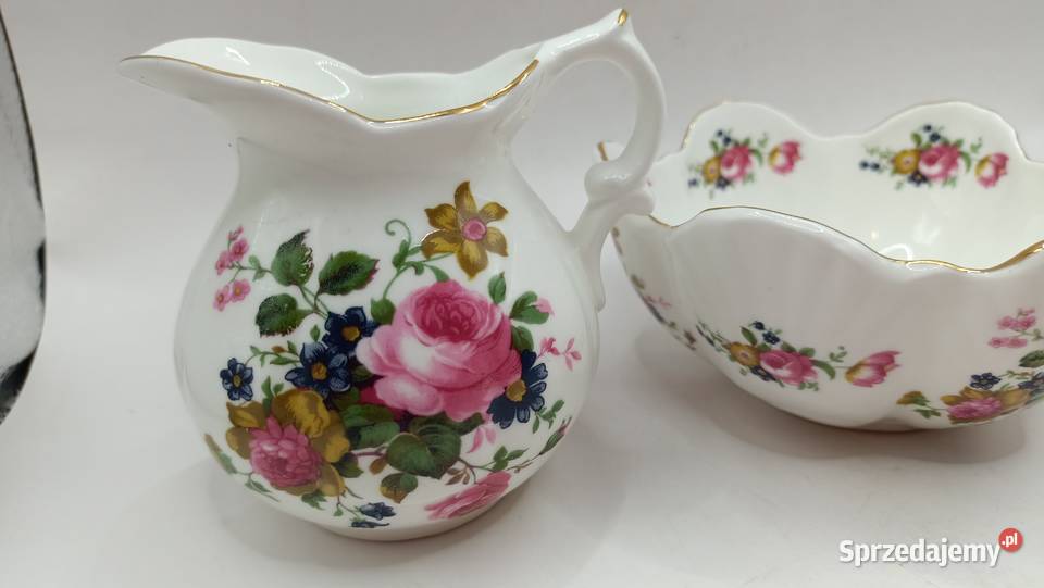 Mlecznik i cukiernica wazon u miska porcelana z Zamość