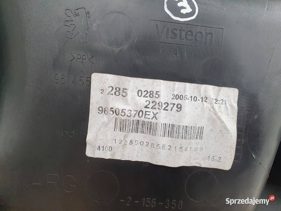 Peugeot 407 TAPICERKA TYLNYCH DRZWI BOCZEK LEWY Janów