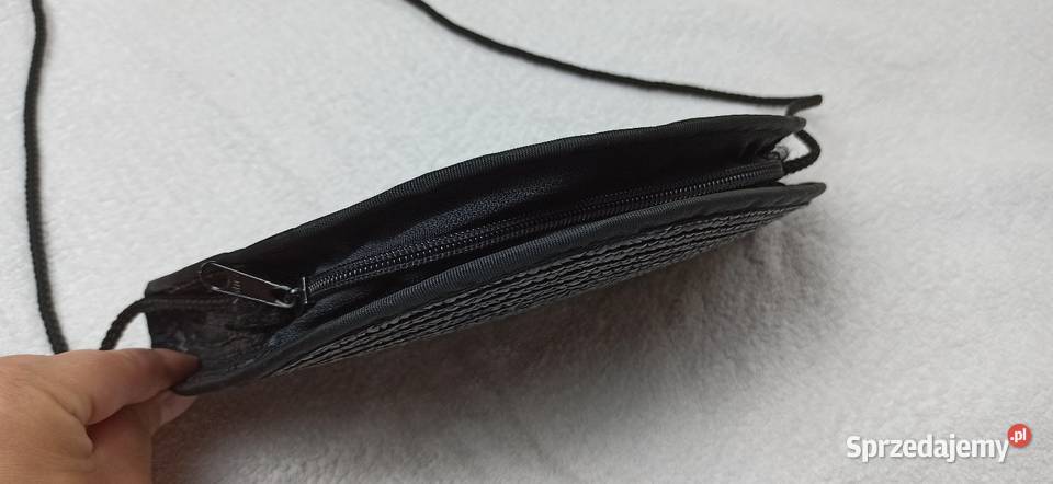 Torebka czarna letnia koszyk słoma na pasku 27cm podkarpackie Stalowa Wola sprzedam