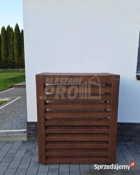 Osłona pompy ciepła 80x40x120 ciemny orzech pomorskie Chojnice
