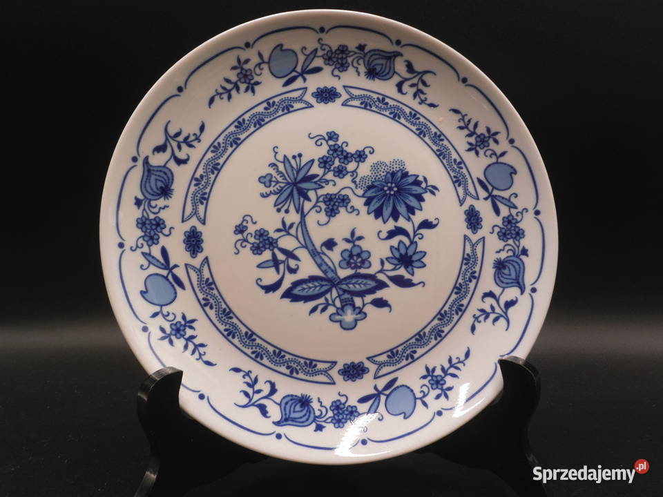 Talerz deserowy ILMENAU wzór cebulowy Porcelana i szkło wielkopolskie Raszków sprzedam
