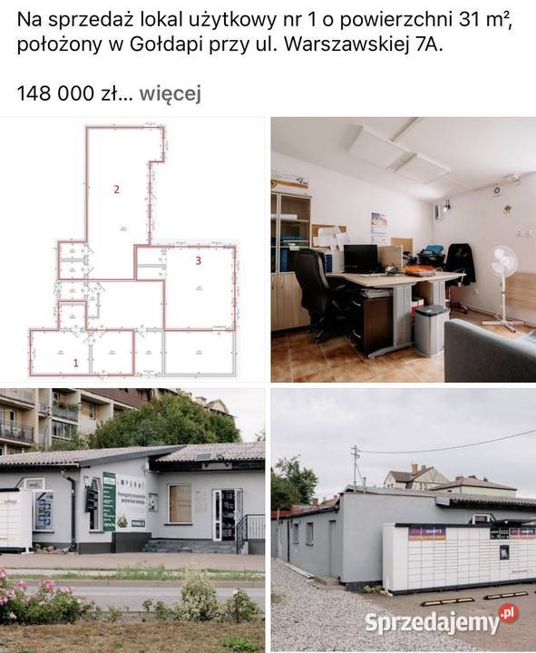 Lokal usługowy biuro Gołdap