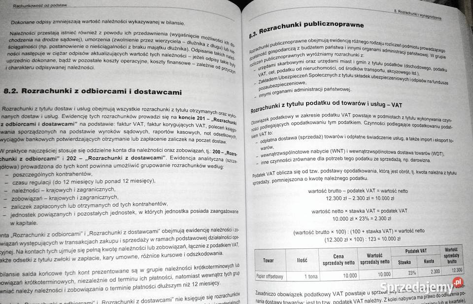 Rachunkowość podstaw Zbiór zadań z rozwiązaniami Chełm sprzedam