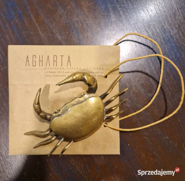 FIGURKA KRAB RZEŹBA FIGURA afrykańska z Agharta lubelskie Lublin sprzedam
