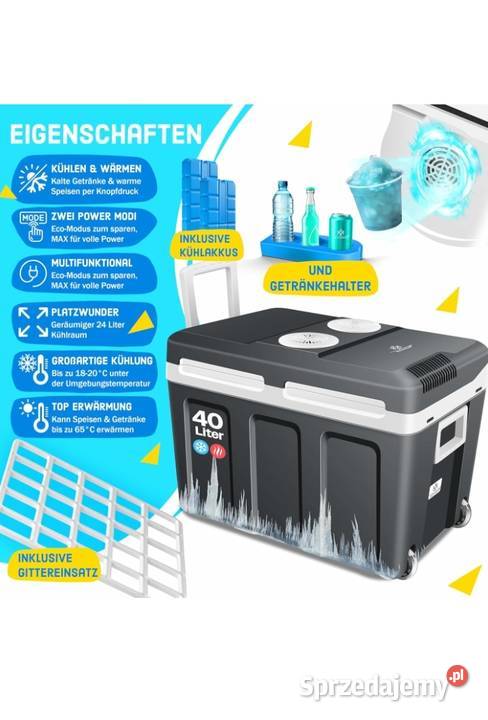 Lodówka turystyczna 40 l z kółkami 12V230V Brzeziny