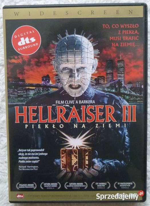 Film DVD Hellraiser 3 Piekło na ziemi mazowieckie Warszawa
