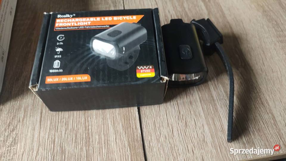 Lampka Rowerowa Przednia LED Wodoodporna Książ Wielkopolski