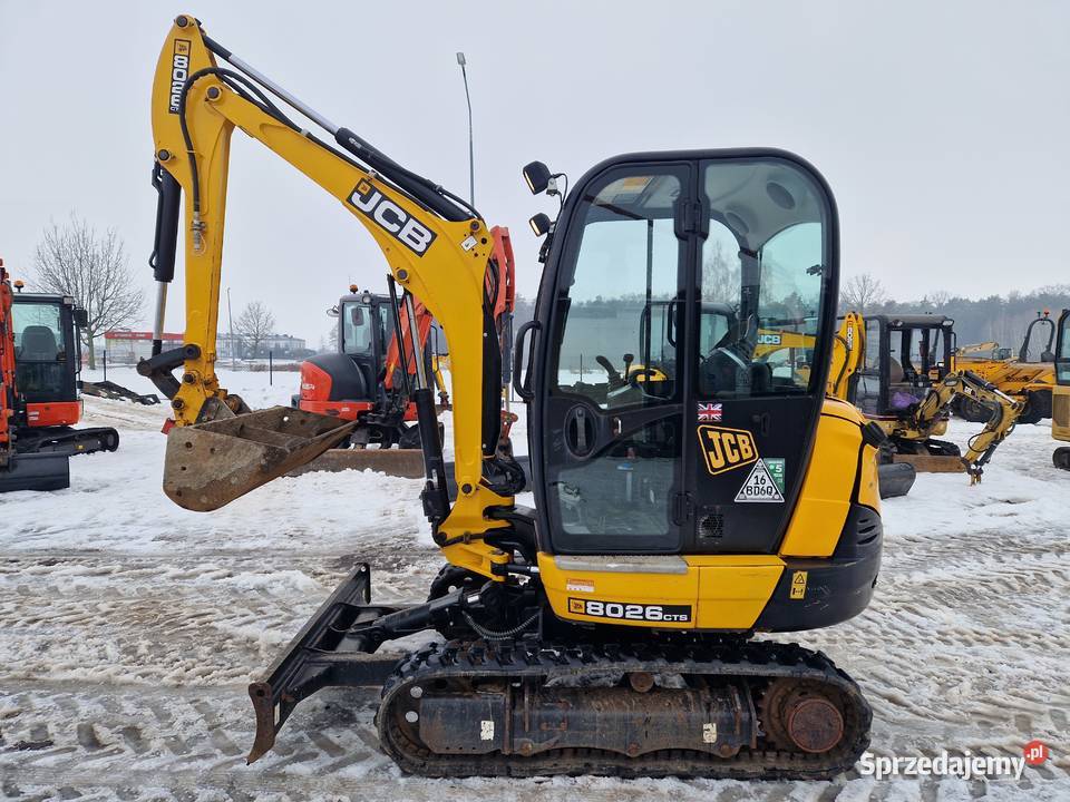 Minikoparkan JCB 8026 CTS 2021r przebieg 570mtg Ryżki
