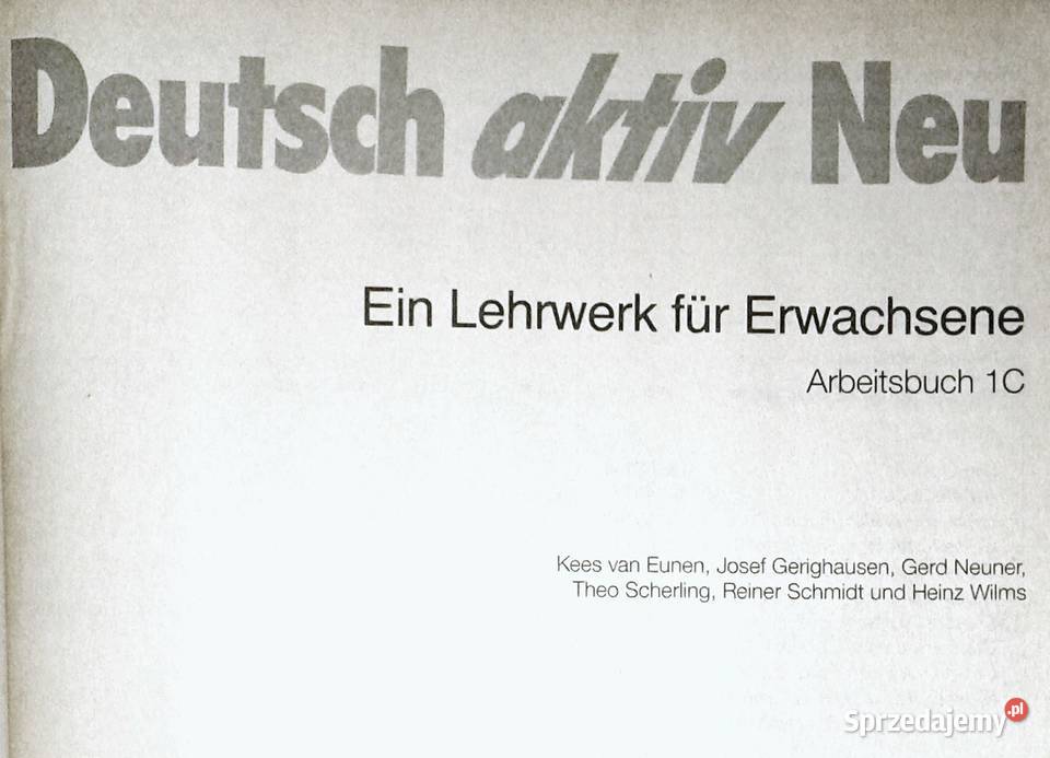 Deutsch aktiv Neu Arbeitsbuch 1C Neuner lubelskie