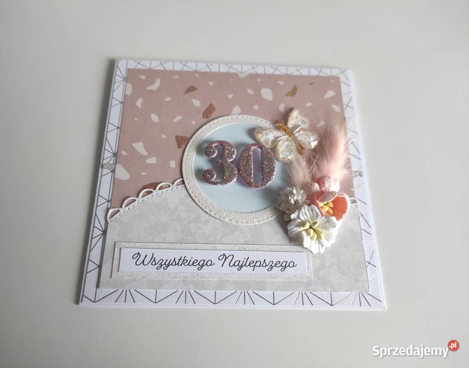 Kartka urodzinowa ręcznie robiona na urodziny Łódź