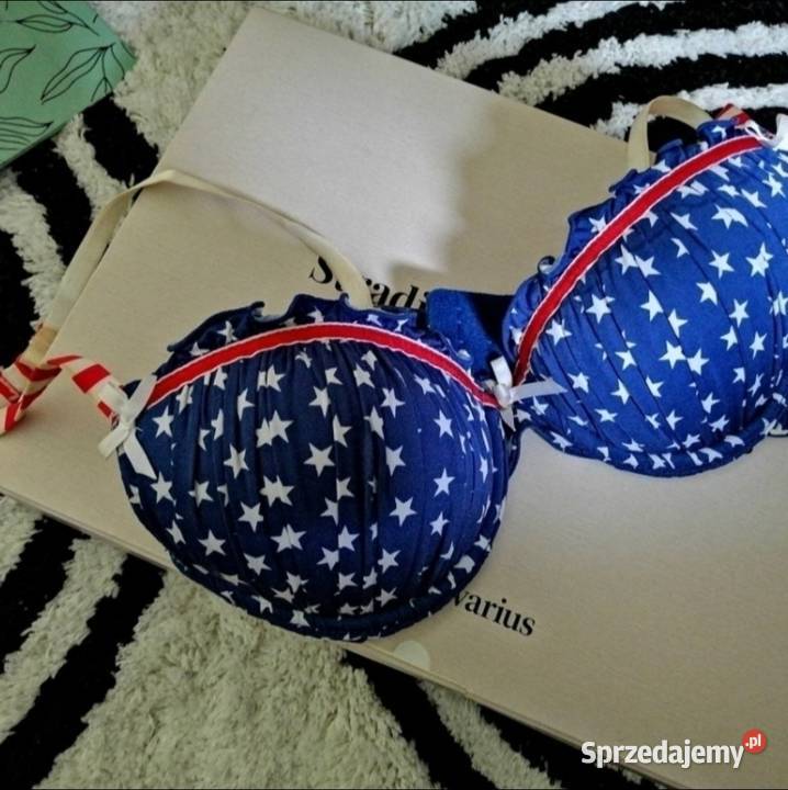YORkER stanik biustonosz push up w print 70B Bielizna damska Leszno