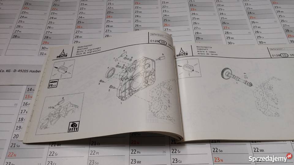DEUTZ TDTCD 20122V Katalog częściLista części Szamotuły