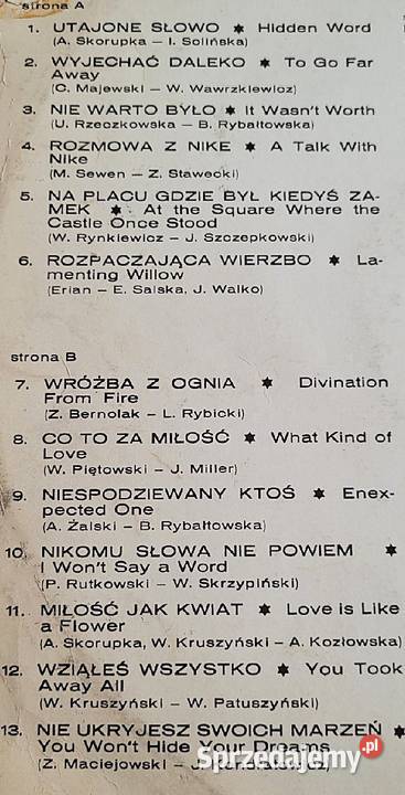 Regina Pisarek Utajone Słowo Płyta winylowa z