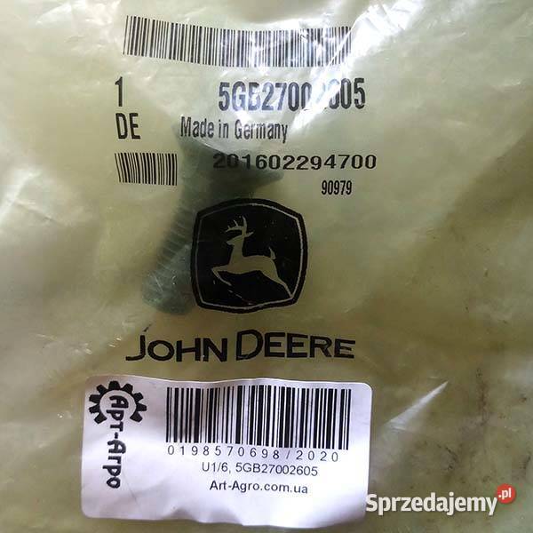 5GB27002605 Śruba 1233 129 z łbem stożkowym z