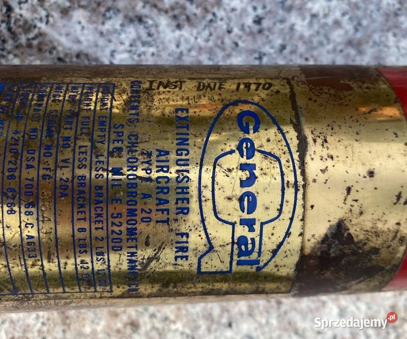 Retro gasnica samolotowa USA Aircraft lata 70