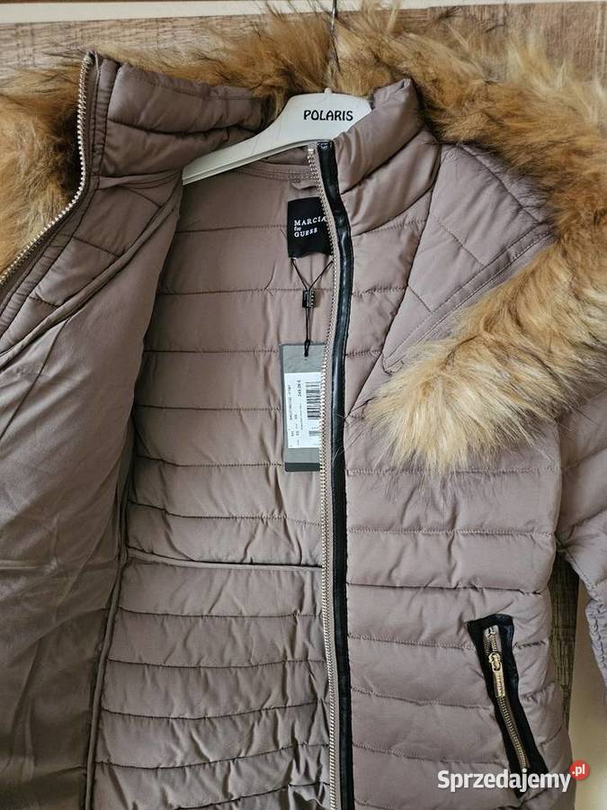 Kurtka z kapturem i futerkiem Guess Marciano Rozmiar 34(XS) Kowal sprzedam