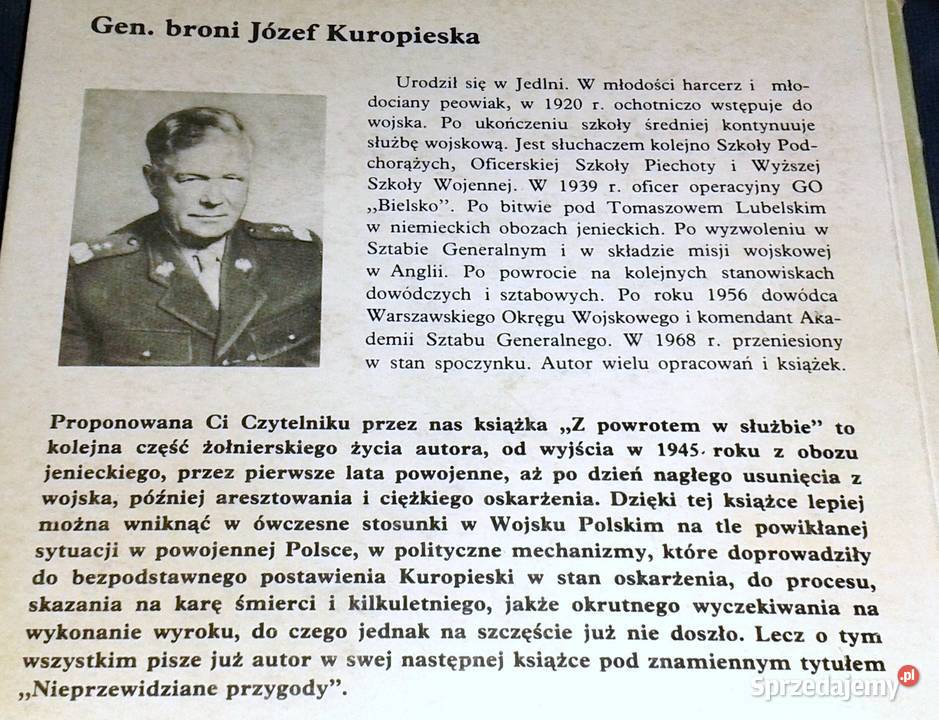 Z powrotem w służbie Józef Kuropieska Pozostałe Chełm