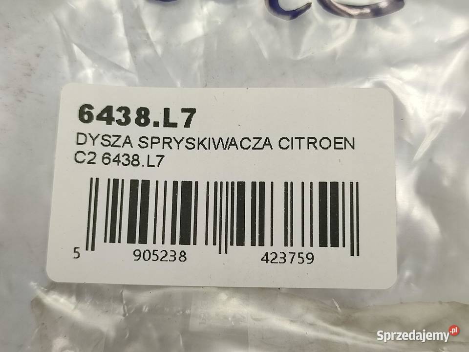 DYSZA SPRYSKIWACZA CITROEN C2 20032007 osobowe Dysze spryskiwaczy