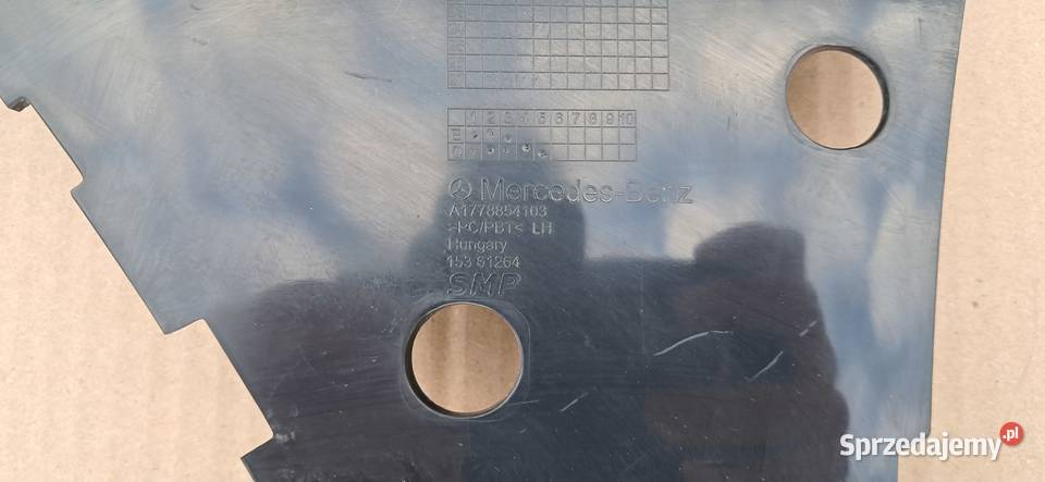 MERCEDES A KLASA W177 ŚLIZG ZDERZAKA LEWY osobowe Trzciel