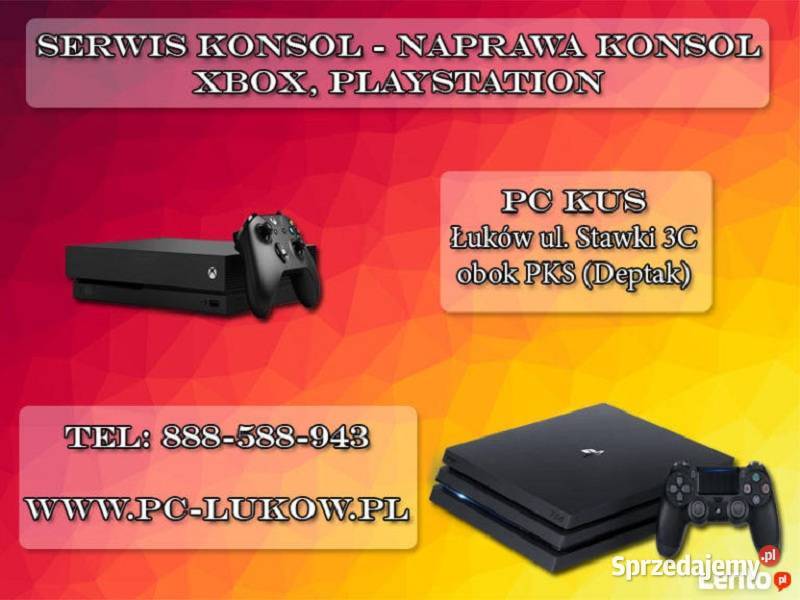 Naprawa konsoli Playstation Xbox PC KUS Łuków
