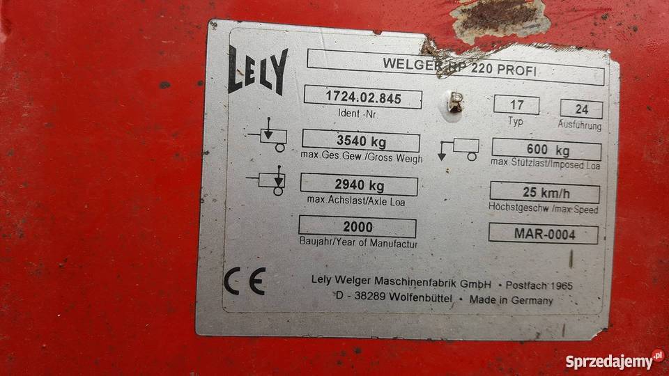 Prasa welger rp 220 Ostrów Mazowiecka sprzedam
