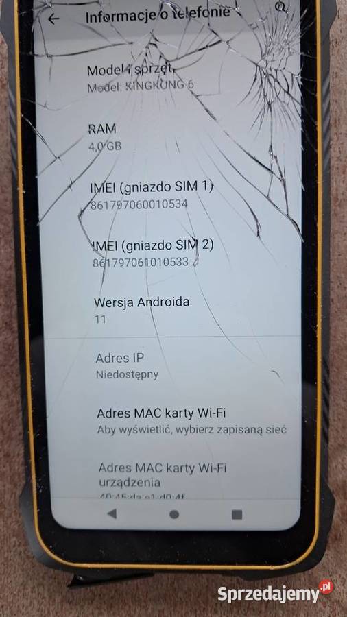 Telefon Cubot KingKong 6 464GB Sprawny zbita Świecie sprzedam